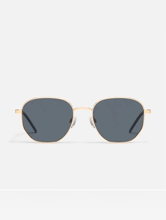Quay Australia Accessories - NWOT Quay "Big Time" Gold Frame Polarized Sunglasses with Dark Gray Lenses